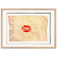 Kiss My Ass Framed print A2 (42 x 59.4 cm) Wood frame