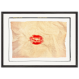 Kiss My Ass Framed print 50x70 cm / 20x28″ Black frame