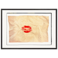 Kiss My Ass Framed print A1 (59.4 x 84.1 cm) Black frame