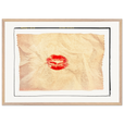 Kiss My Ass Framed print A1 (59.4 x 84.1 cm) Wood frame
