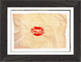 Kiss My Ass Framed print 13x18 cm / 5x7″ Black frame