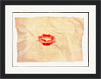 Kiss My Ass Framed print 15x20 cm / 6x8″ Black frame