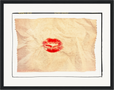 Kiss My Ass Framed print 27x35 cm / 11x14″ Black frame