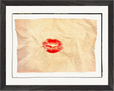 Kiss My Ass Framed print 27x35 cm / 11x14″ Black frame