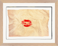 Kiss My Ass Framed print 27x35 cm / 11x14″ Wood frame