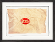 Kiss My Ass Framed print 30x40 cm / 12x16″ Black frame