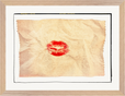 Kiss My Ass Framed print 30x40 cm / 12x16″ Wood frame