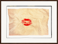Kiss My Ass Framed print 45x60 cm / 18x24″ Dark wood frame