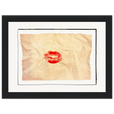 Kiss My Ass Framed print 13x18 cm / 5x7″ Black frame