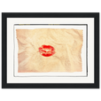 Kiss My Ass Framed print 15x20 cm / 6x8″ Black frame