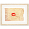 Kiss My Ass Framed print 15x20 cm / 6x8″ Wood frame