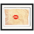 Kiss My Ass Framed print 20x25 cm / 8x10″ Black frame
