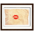 Kiss My Ass Framed print 20x25 cm / 8x10″ Dark wood frame
