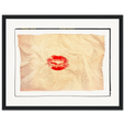 Kiss My Ass Framed print 27x35 cm / 11x14″ Black frame