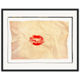 Kiss My Ass Framed print 40x50 cm / 16x20″ Black frame