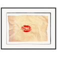Kiss My Ass Framed print 60x80 cm / 24x32″ Black frame