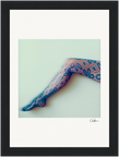 Lacey Leg Framed print 13x18 cm / 5x7″ Black frame 39