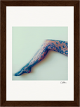 Lacey Leg Framed print 13x18 cm / 5x7″ Dark wood frame 28