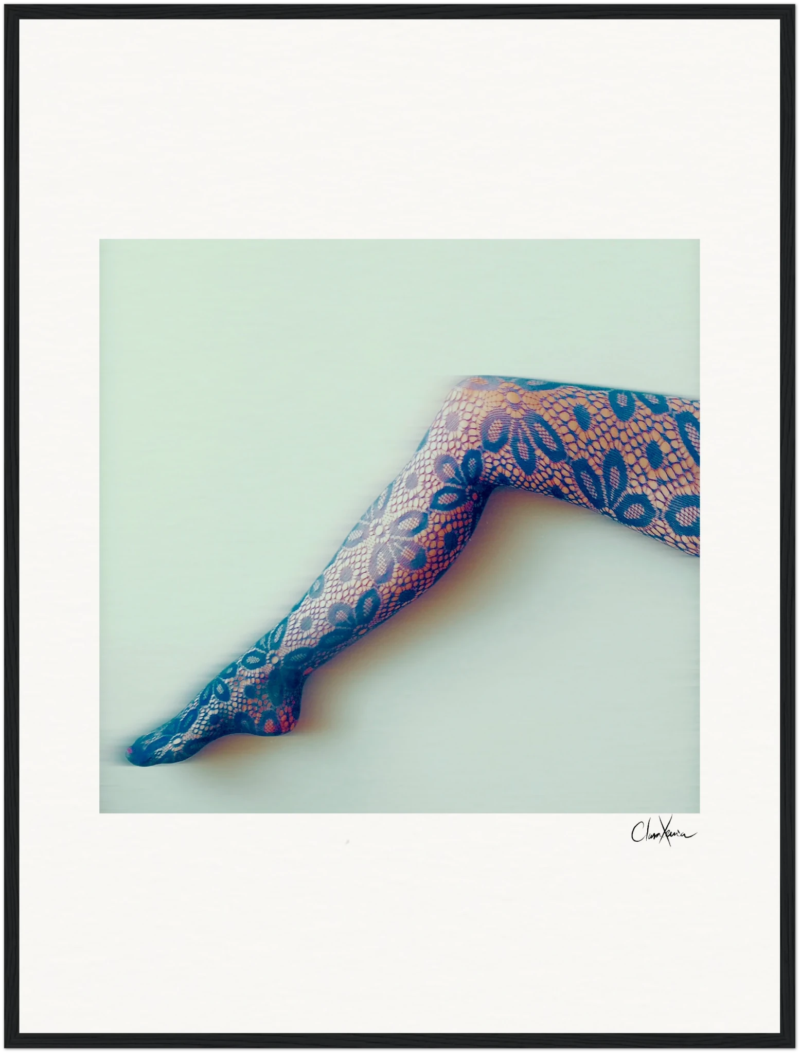 Lacey Leg Framed print 13x18 cm / 5x7″ White frame 1