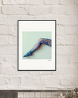 Lacey Leg Framed print 13x18 cm / 5x7″ White frame 2