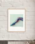 Framed print "Lacey Leg "Framed print cm / 5x7″ White frame