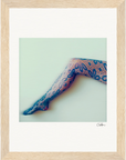 Lacey Leg Framed print 15x20 cm / 6x8″ Wood frame 18