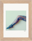 Framed print "Lacey Leg "Framed print cm / 6x8″ Wood frame