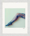 Lacey Leg Framed print 20x25 cm / 8x10″ White frame 8