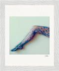 Lacey Leg Framed print 20x25 cm / 8x10″ White frame 8
