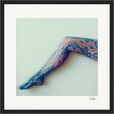 Lacey Leg Framed print 30x30 cm / 12x12″ Black frame 43