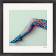 Lacey Leg Framed print 30x30 cm / 12x12″ Black frame 32