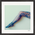 Lacey Leg Framed print 40x40 cm / 16x16″ Black frame 34