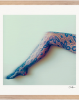 Framed print "Lacey Leg "Framed print cm / 16x16″ Wood frame