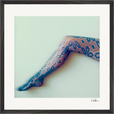 Lacey Leg Framed print 50x50 cm / 20x20″ Black frame 36