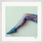 Lacey Leg Framed print 50x50 cm / 20x20″ White frame 14