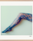 Framed print "Lacey Leg "Framed print cm / 28x28″ Wood frame