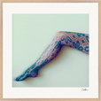 Lacey Leg Framed print 70x70 cm / 28x28″ Wood frame 27