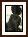 Little Secret Framed print 13x18 cm / 5x7″ Dark wood frame 41