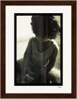 Little Secret Framed print 15x20 cm / 6x8″ Dark wood frame 42