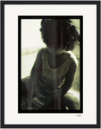 Little Secret Framed print 27x35 cm / 11x14″ Black frame 63