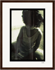 Little Secret Framed print 27x35 cm / 11x14″ Dark wood frame 45