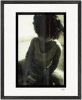 Little Secret Framed print 30x45 cm / 12x18″ Black frame 48