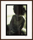 Little Secret Framed print 40x50 cm / 16x20″ Dark wood frame 49