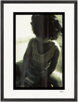 Little Secret Framed print 45x60 cm / 18x24″ Black frame 49