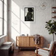 Little Secret Framed print 50x70 cm / 20x28″ White frame in interior