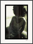 Little Secret Framed print 60x80 cm / 24x32″ Black frame 71