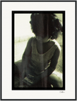 Little Secret Framed print 60x80 cm / 24x32″ Black frame 71