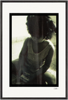 Little Secret Framed print 60x90 cm / 24x36″ Black frame 52