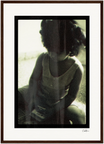 Little Secret Framed print A2 (42 x 59.4 cm) Dark wood frame 57