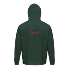 Love - "Chromatic Kiss" Hoodie Bottle Green XS 2